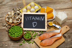 Natural sources of vitamin D including sunlight, fatty fish, and fortified foods.