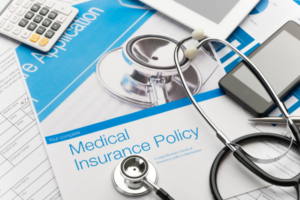 Medical insurance paperwork for IV therapy coverage